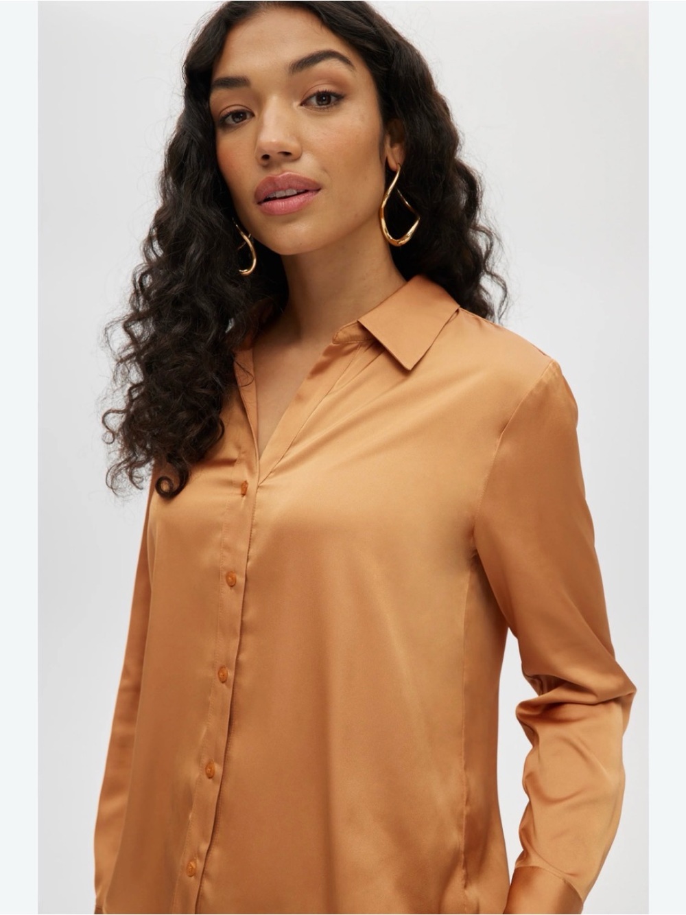 Abercombie Satin Long Sleeve Mini Dress